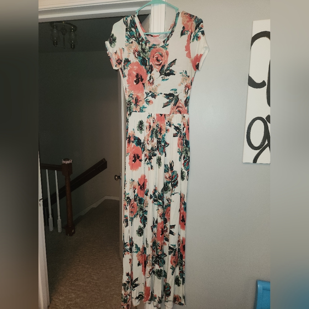 Reborn J floral watercolor dress